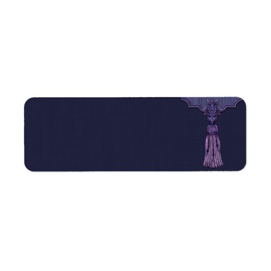 Kleine Paarse Tassel Apothecary Label (Voorkant)