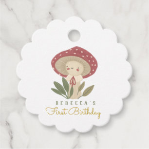 Kleine paddenstoel Birthday Gift Labels