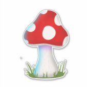 Kleine paddenstoel sticker (Voorkant)