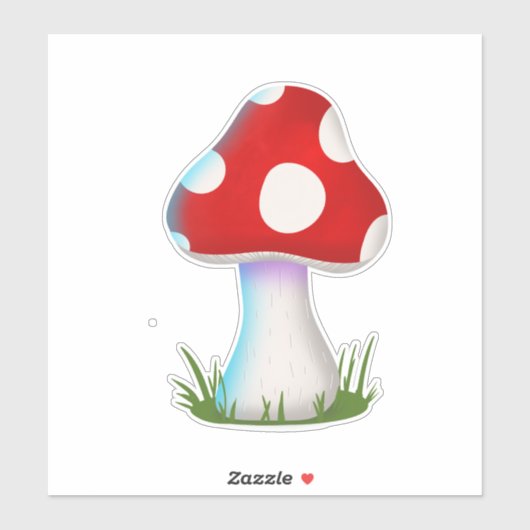 Kleine paddenstoel sticker (Vel)