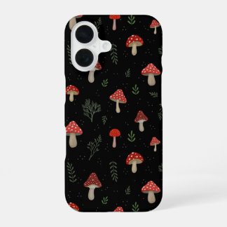 Kleine Paddenstoelen iPhone 16 Hoesje