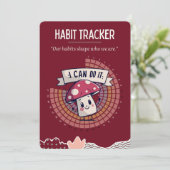 kleine paddestoel Habit tracker (Staand voorkant)