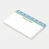 Kleine Panda Beren gepersonaliseerd Post-it® Notes (Schuin)