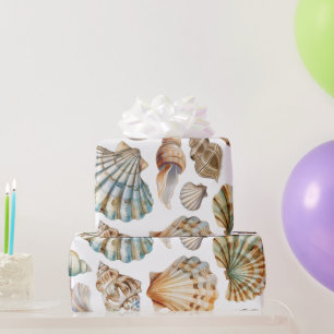 Kleine Parel Zee Ziet Je Gauw Meisje Baby Shower Cadeaupapier