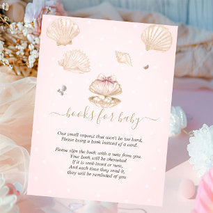 Kleine Parel Zeeschelpen Stippen Baby Shower Informatiekaartje