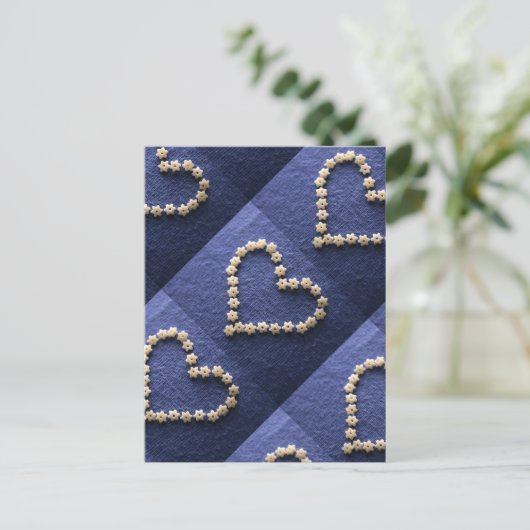 Kleine pasta's Hartvorm Briefkaart (Staand voorkant)