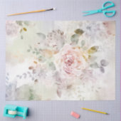 Kleine Pastel Bloemige Pioenrozen Tissuepapier (Craft)