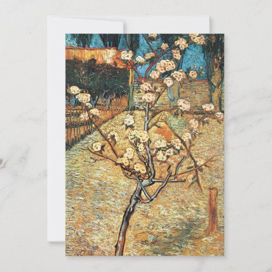 Kleine perenboom in Bloom door Vincent van Gogh Kaart (Voorkant)