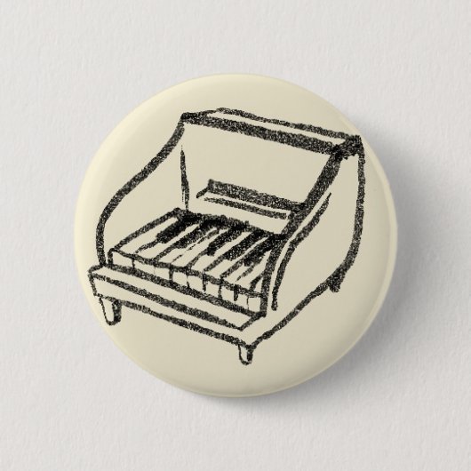 kleine piano ronde button 5,7 cm (Voorkant)