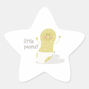 Kleine pinda ster sticker