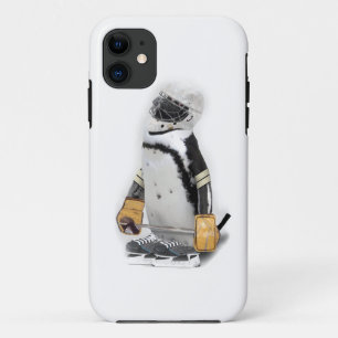 Kleine pinguïn met sleutelvistuig iPhone 11 hoesje