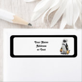 Kleine pinguïn met sleutelvistuig etiket (Insitu)