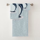 Kleine pinguïn Snowy Design Bath-handdoekset Bad Handdoek (Insitu)