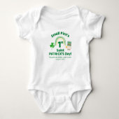 Kleine Pint's 1e St. Patrick's Dag Grappig Romper (Voorkant)