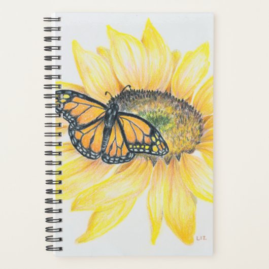 Kleine Planner Monarch & Zonnebloem (Voorkant)