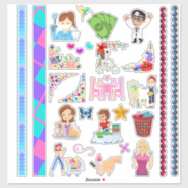  Kleine Planners Verscheidenheid Stickers & Washi