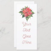 Kleine Poinsettia Menu (Voorkant / Achterkant)