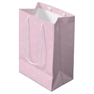 Kleine polka doet licht roze wit schattig patroon medium cadeauzakje