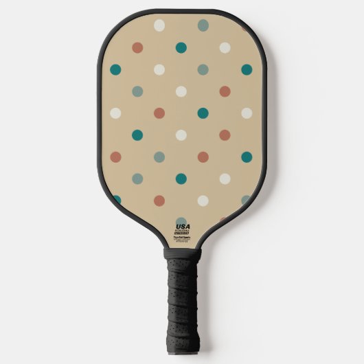 Kleine Polka Dots Pickleball Paddle Sjabloon (Voorkant)