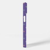 Kleine polka harten op Ultra Violet Paars Case-Mate iPhone Case (Achterkant / Rechts)