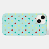 Kleine polka harten op zeebrasem groen Case-Mate iPhone case (Achterkant (horizontaal))