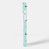 Kleine polka harten op zeebrasem groen Case-Mate iPhone case (Achterkant / Links)