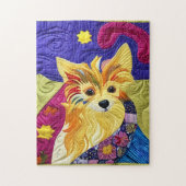 Kleine pom Puppy Quilly als design Legpuzzel (Verticaal)