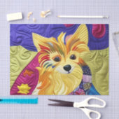 Kleine pom Puppy Quilly als design Tissuepapier (Craft)