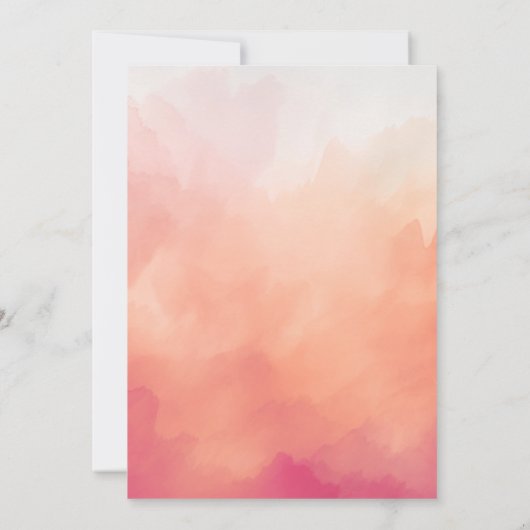 Kleine Pompoen Baby Meisje Douche Herfst Blad Kran Kaart (Achterkant)