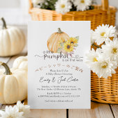 Kleine Pompoen Baby Meisje Douche Zonnebloem Sinaa Kaart