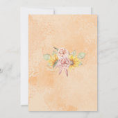 Kleine Pompoen Baby Meisje Douche Zonnebloem Sinaa Kaart (Achterkant)