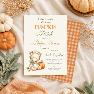 Kleine Pompoen Baby Shower Kaart