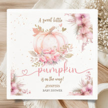 Kleine Pompoen Baby Shower Meisje Roze Boho Landel