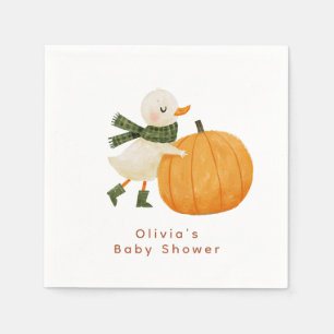 Kleine Pompoen Baby Shower Papieren Servet
