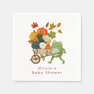 Kleine Pompoen Baby Shower Papieren Servet
