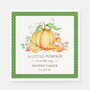 Kleine Pompoen Baby Shower Servetten