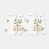 Kleine pompoen Dank u Baby shower Bedankdoosjes (Uitgevouwen)