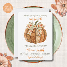 Kleine Pompoen Die Onze Patch Baby Shower Komt Bij