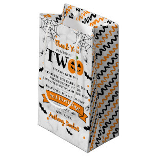 Kleine pompoen die twee Halloween 2e verjaardag dr Klein Cadeauzakje