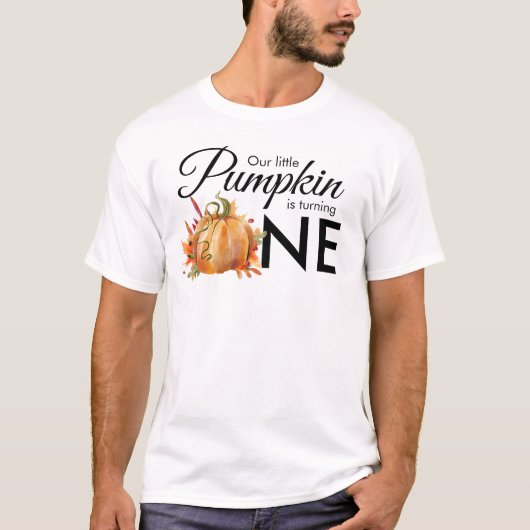 Kleine pompoen draaien een herfst Herfst Birthday T-shirt (Voorkant)