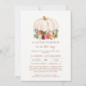 Kleine Pompoen Drive-By Baby Shower Kaart (Voorkant)