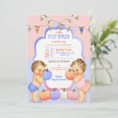 Kleine Pompoen Geslacht Onthullen Licht Blond Kaart (Staand voorkant)