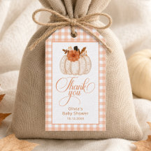 Kleine Pompoen Herfst Baby Shower Bedankt