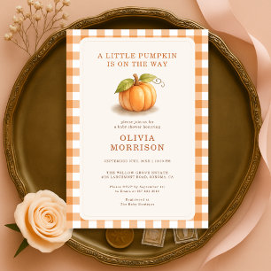 Kleine Pompoen Herfst Baby Shower Kaart