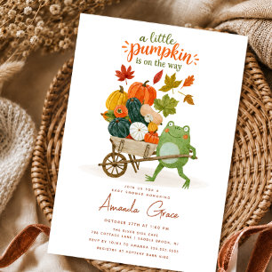 Kleine Pompoen Herfst Baby Shower Uitnodiging