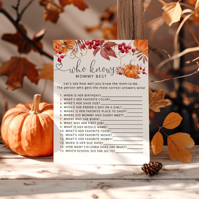 Kleine pompoen herfst die het beste van mama kent (Creator heeft geüpload)