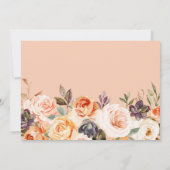 kleine pompoen herfst florale baby shower kaart (Achterkant)