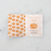 Kleine Pompoen Herfst Herfst Eerste 1e Verjaardag (Binnen)