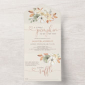 Kleine Pompoen Herfst Herfst Luier Raffle All In One Uitnodiging (Binnen)