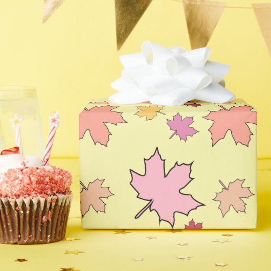 Kleine pompoen Herfst in liefdesherfst Cadeaupapier (Verjaardagsfeest)